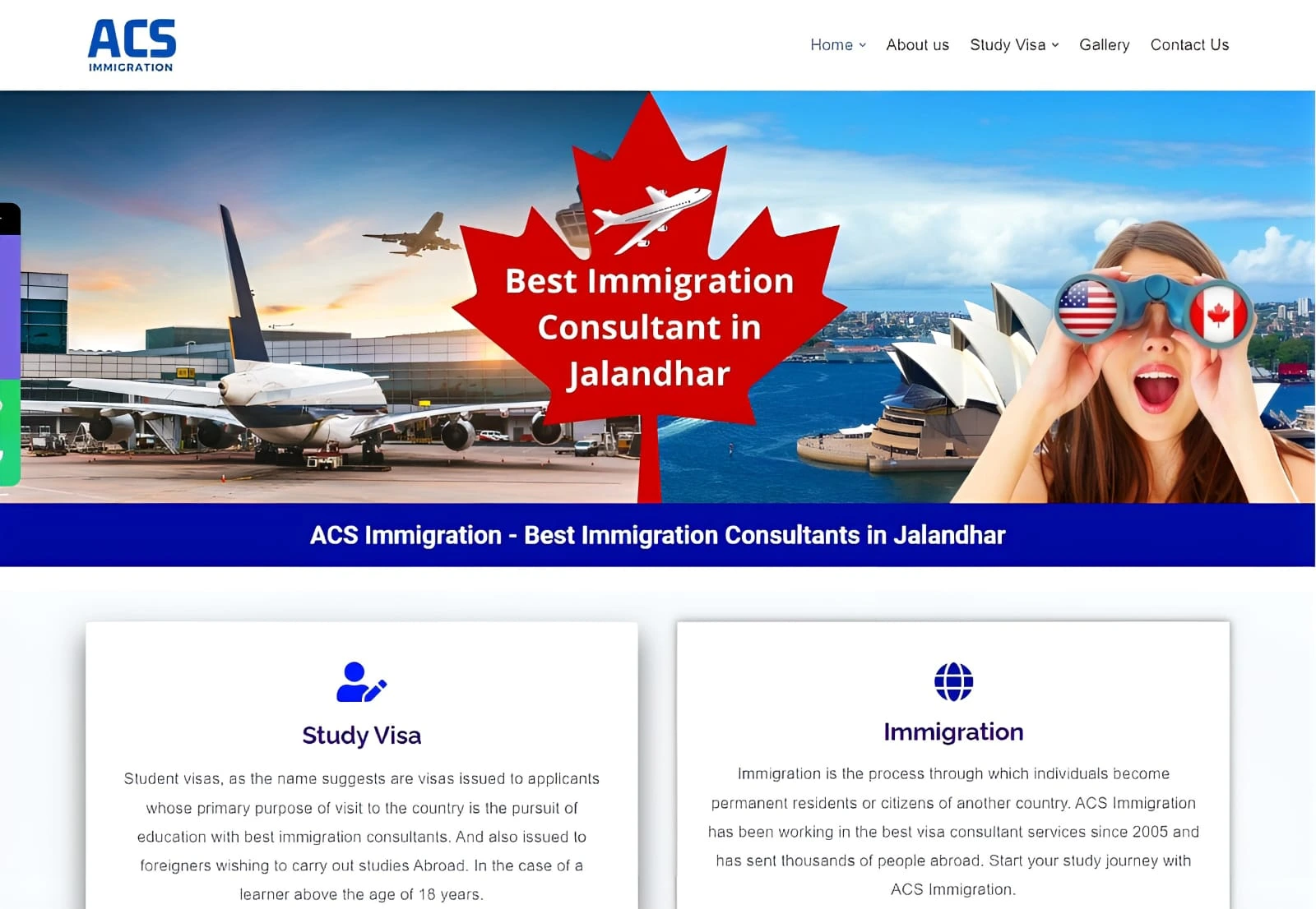 ACS Immigration Website